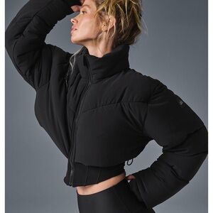 Alo Yoga Main Act Corset NWT Bold Black 😍